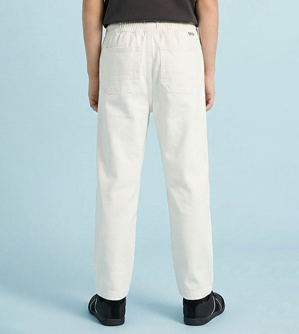 R&B  Trousers & Pants - White Trousers & Pants