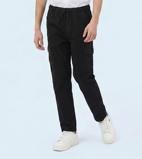 R&B  Trousers & Pants - BLACK Trousers & Pants