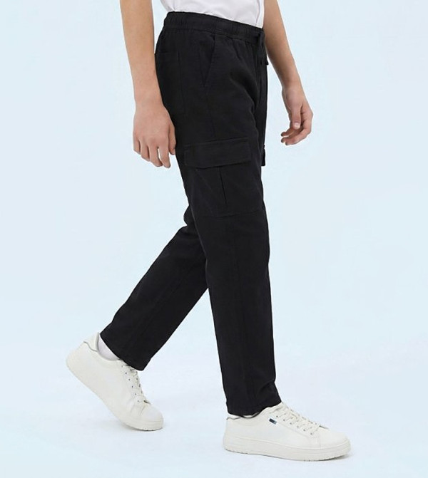R&B  Trousers & Pants - BLACK Trousers & Pants