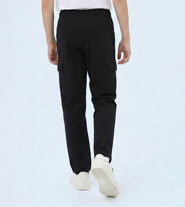 R&B  Trousers & Pants - BLACK Trousers & Pants
