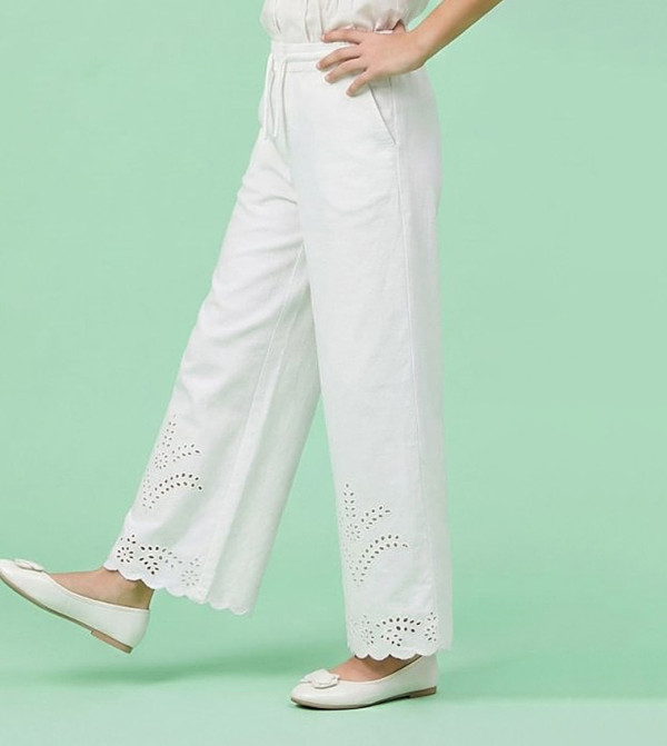 R&B  Clothing - White Trousers & Pants