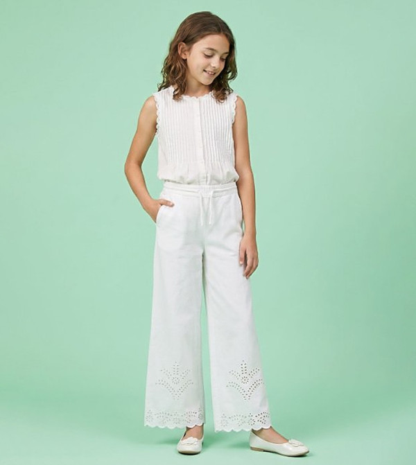 R&B  Clothing - White Trousers & Pants