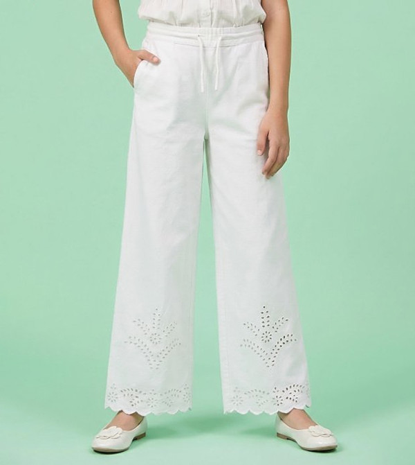 R&B  Clothing - White Trousers & Pants