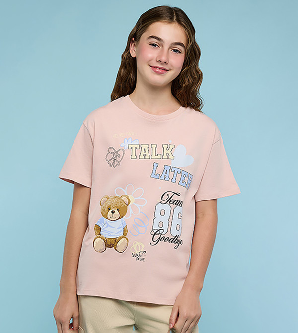 R&B varsity-graphics - Peach T-Shirts