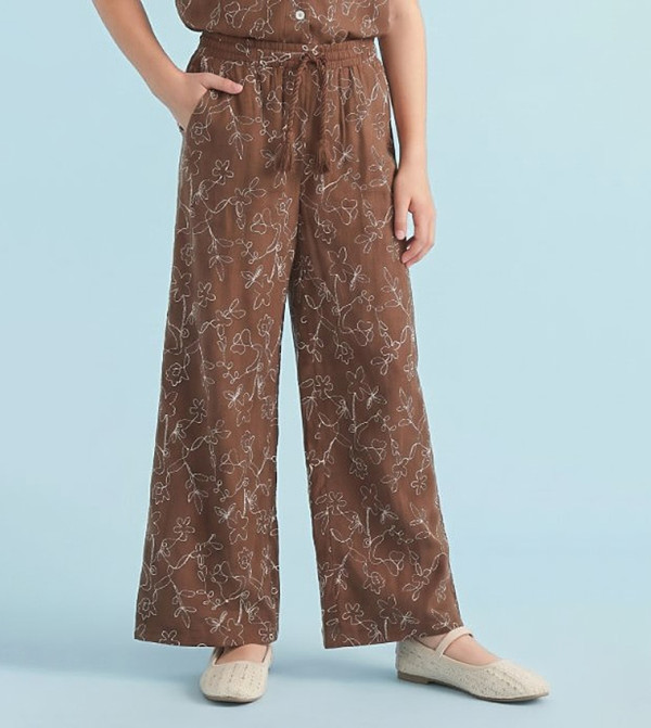 R&B  Trousers & Pants - Brown Trousers & Pants