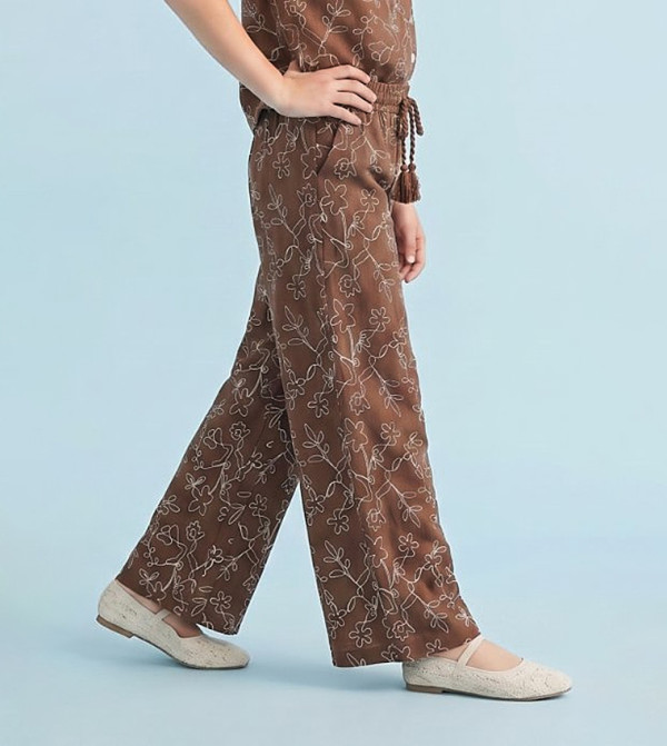 R&B  Trousers & Pants - Brown Trousers & Pants