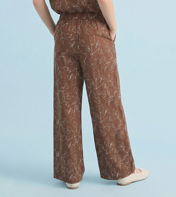 R&B  Trousers & Pants - Brown Trousers & Pants