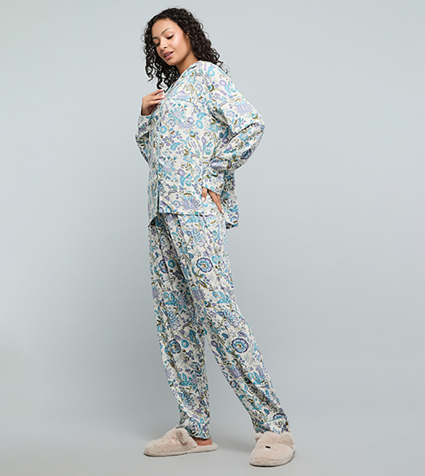 أر آند بي  أطقم بيجاما  - بيج Pyjama Set
