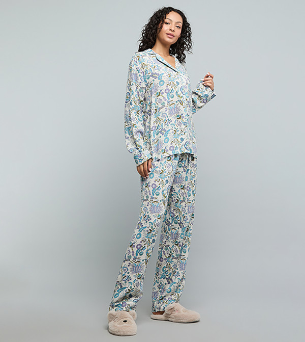 أر آند بي  أطقم بيجاما  - بيج Pyjama Set