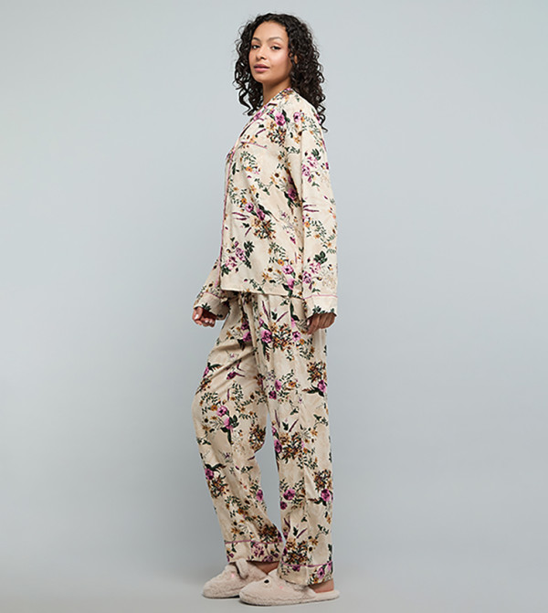 R&B  Pyjama Set - Cream Pyjama Set