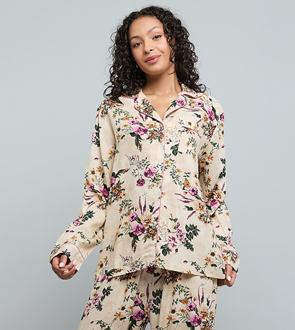 R&B  Pyjama Set - Cream Pyjama Set
