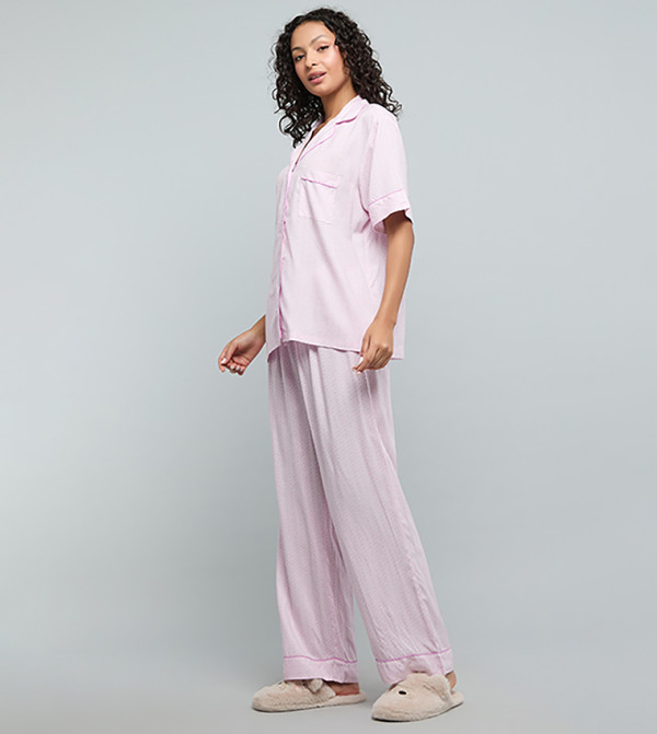 R&B  Sleepwears & Loungewears - Pink Pyjama Set