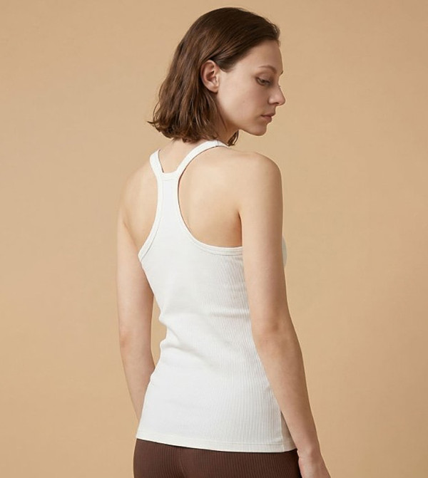 أر آند بي  توبات بلا أكمام  - أوف وايت  Sleeveless Tops