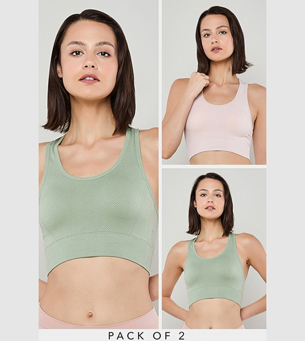 R&B Sportswear - Green Sports Bras