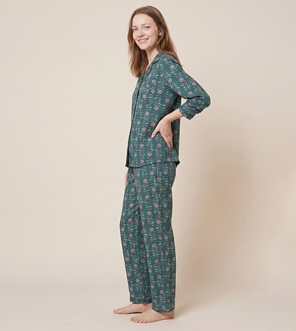 R&B  Pyjama Set - Green Pyjama Set
