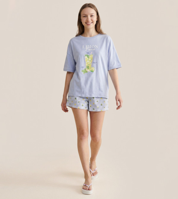 أر آند بي  أطقم بيجاما  - أزرق Pyjama Set