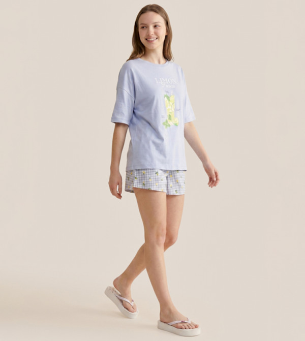 أر آند بي  أطقم بيجاما  - أزرق Pyjama Set