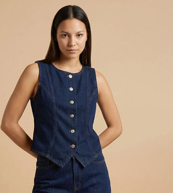R&B  denim-store-w - Blue Waistcoats