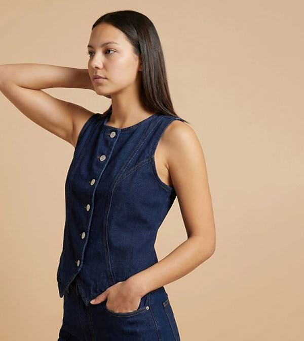 R&B  denim-store-w - Blue Waistcoats