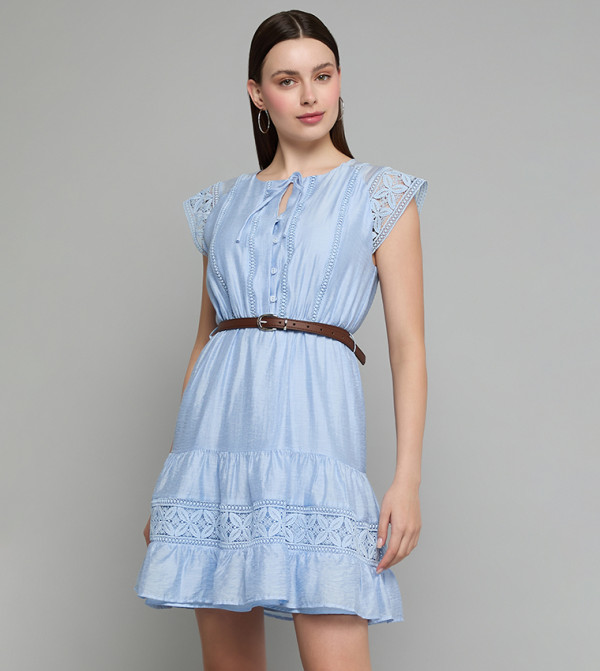 R&B  Mini Dresses - Blue Mini Dresses