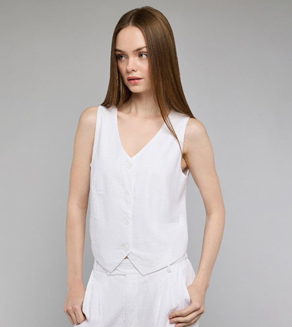 R&B  Waistcoats - Ivory Waistcoats