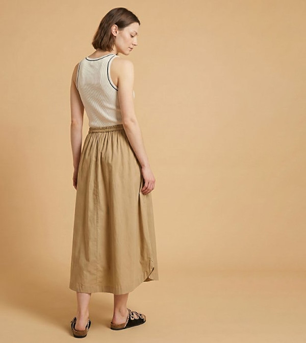 أر آند بي  تنانير طويلة - جلد الجمل Maxi Skirts