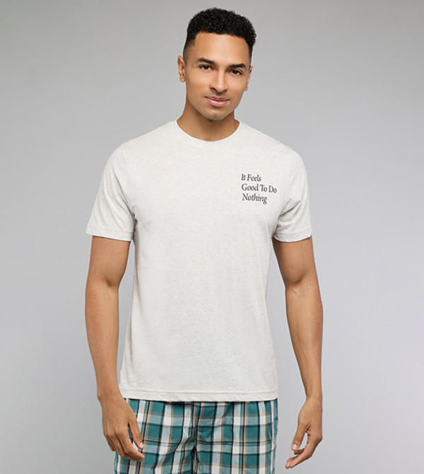 R&B  heritage-tartan - Ecru Pyjama Set