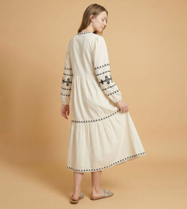 R&B R&B - Beige Midi Dresses