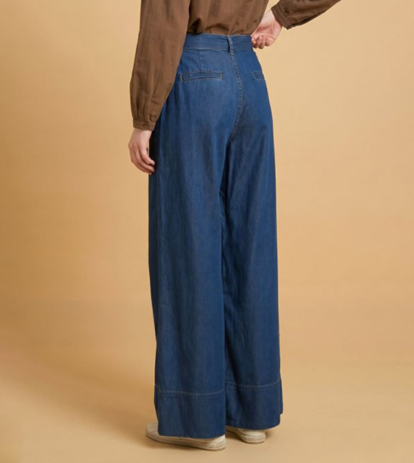 R&B  Wide Leg Jeans - Blue Wide Leg Jeans