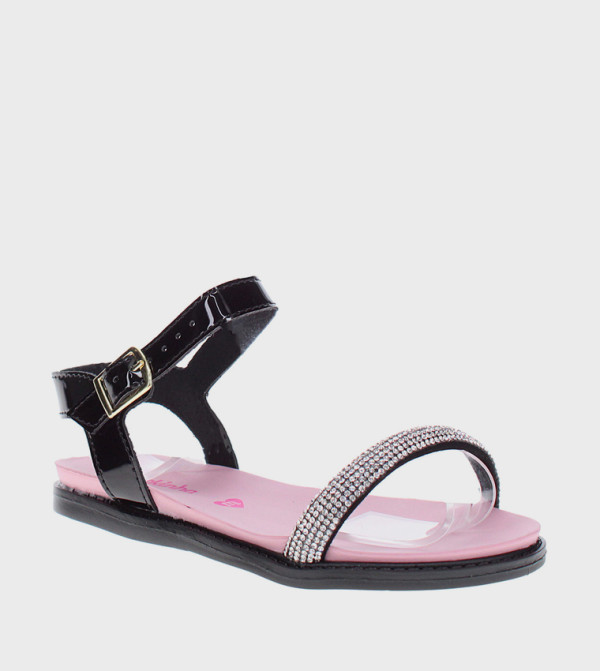 MOLEKINHA Flat Sandals - Black Flat Sandals