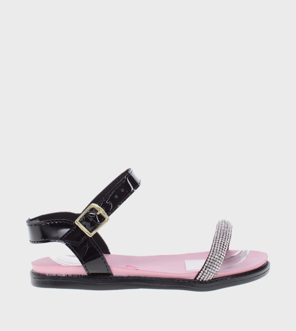 MOLEKINHA Flat Sandals - Black Flat Sandals