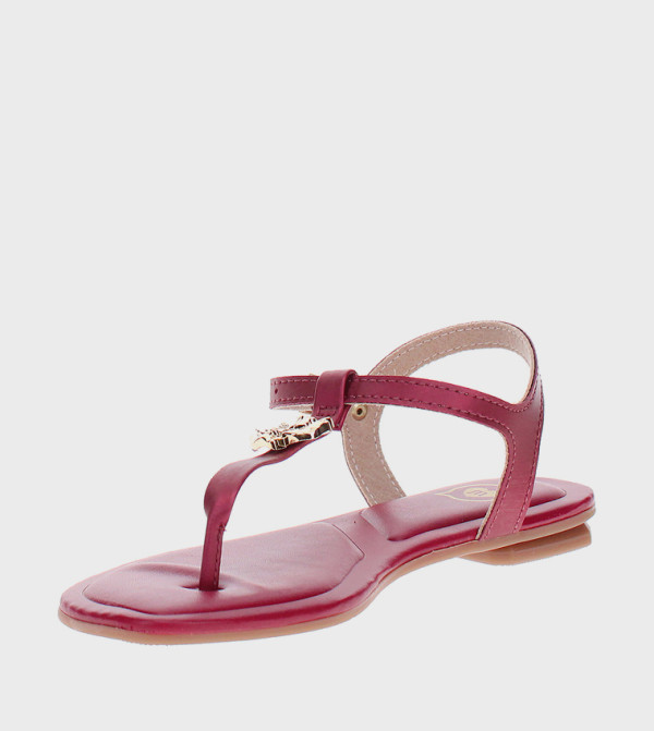 MOLEKINHA MOLEKINHA - Red Flat Sandals