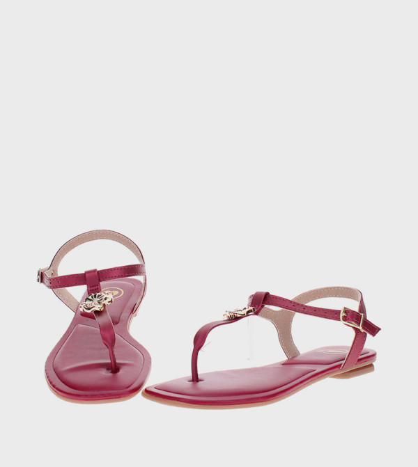 MOLEKINHA MOLEKINHA - Red Flat Sandals