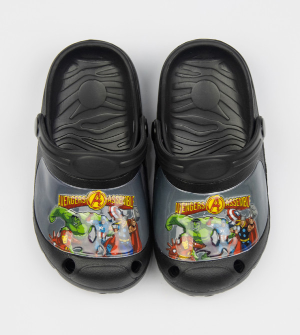 Marvel Marvel - BLACK clogs