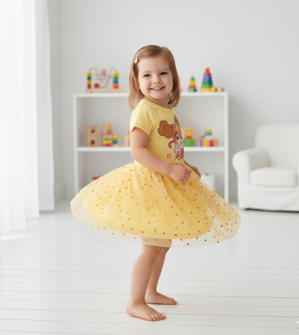 Hollywood Magic  play-dresses - Yellow Casual Dress