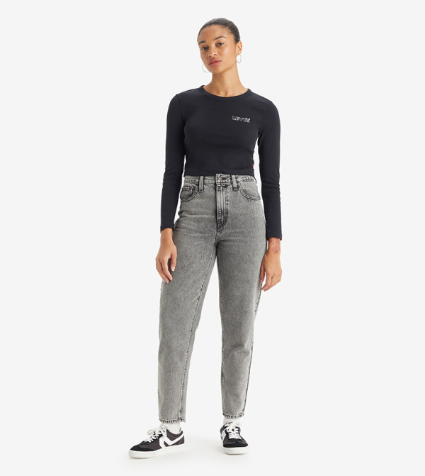 ليفايز  جينز استايل موم - أسود Mom Jeans