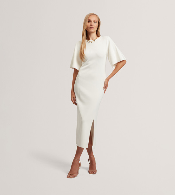Ted Baker  knit-notes - Cream Midi Dresses