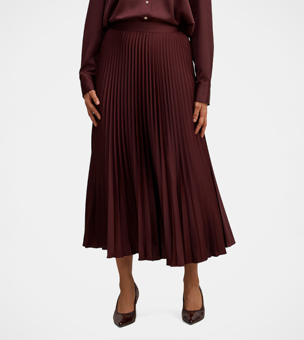 Forever New Forever New - Maroon Midi Skirts