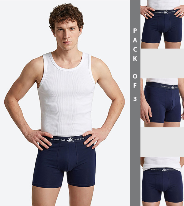 Beverly Hills Polo Club  Boxers - NAVY BLUE Boxers