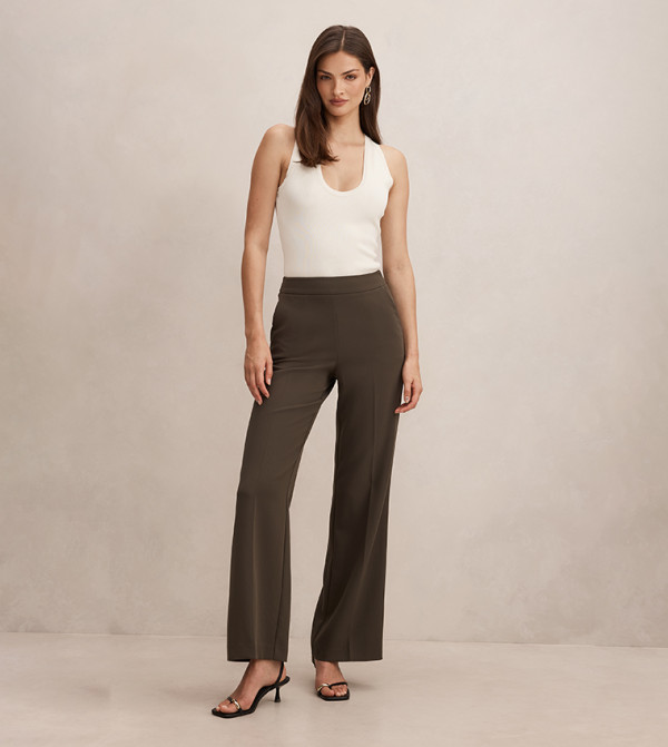 Forever New  Formal Pants - Olive Formal Pants