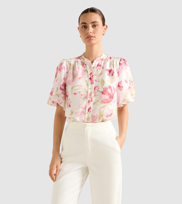 فوريفر نيو  بلوزات - وردي Casual Tops