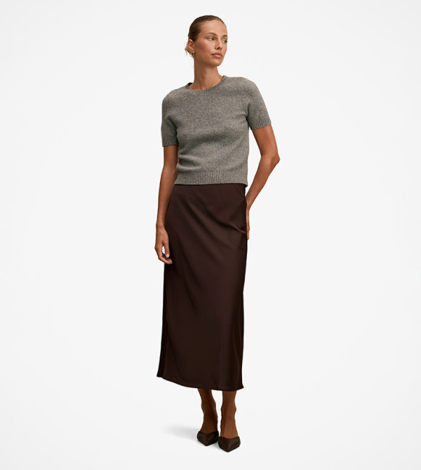 فوريفر نيو  تنانير - بني  Midi Skirts