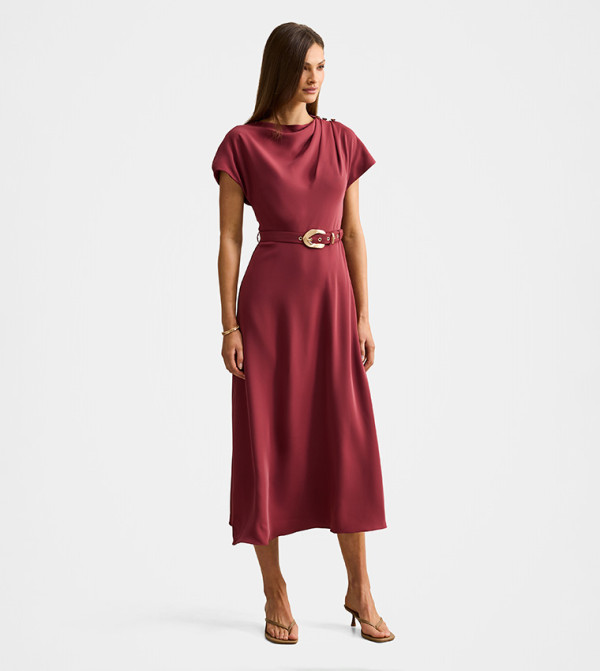 Forever New  Midi Dresses - Red Midi Dresses