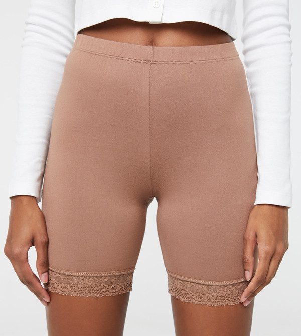 Ardene  Track Shorts - Brown Track Shorts