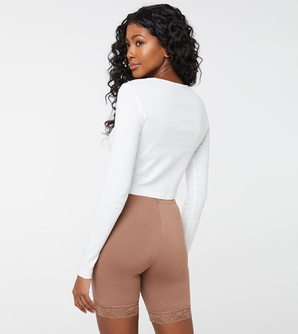 Ardene  Track Shorts - Brown Track Shorts
