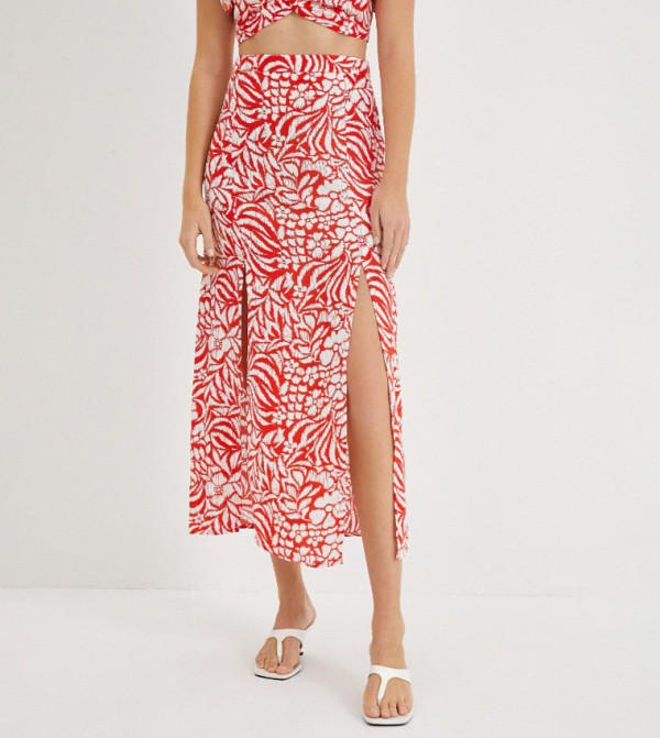 كوتون  أطقم ملابس - أحمر Co-Ord Set
