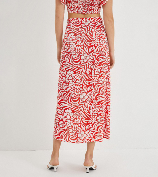 كوتون  أطقم ملابس - أحمر Co-Ord Set