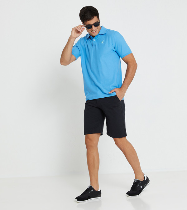 Beverly Hills Polo Club Chino Shorts - Blue Chino Shorts