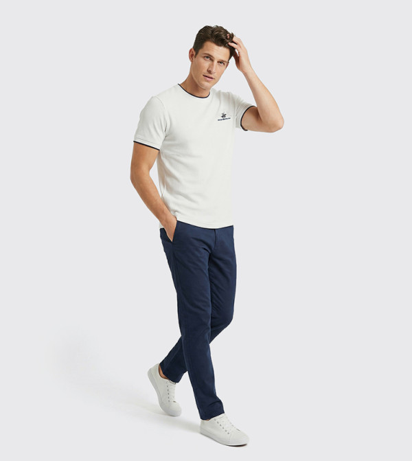 بيفرلي هيلز بولو كلوب بيفرلي هيلز بولو كلوب - أبيض Round Neck T-Shirts