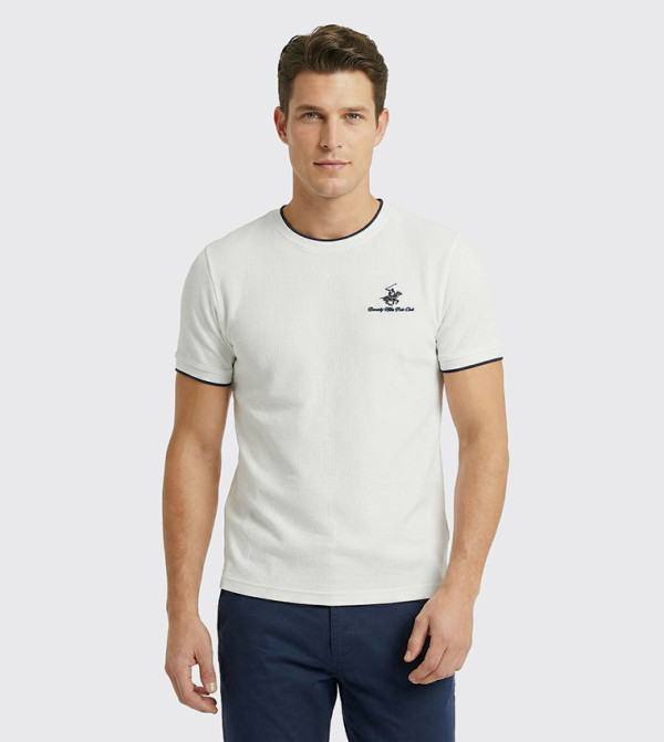 بيفرلي هيلز بولو كلوب بيفرلي هيلز بولو كلوب - أبيض Round Neck T-Shirts